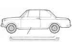 Untertürblech, innen unten links (202171), BMW 02er (Typ 114, E6, E10, E20)
